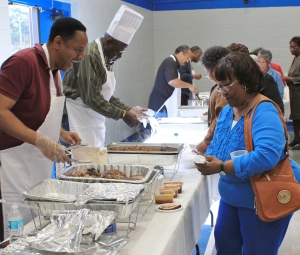 Members of Tabernacle filled their plates, tasting foods of all sorts.