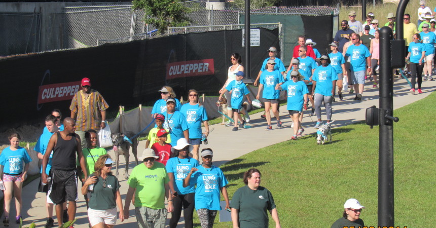 Residents Walk for Lung Cancer Awareness