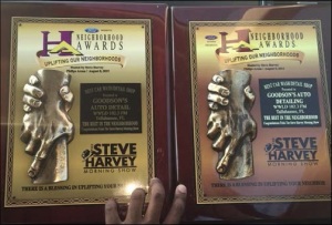 Both of Goodson’s neighborhood awards.