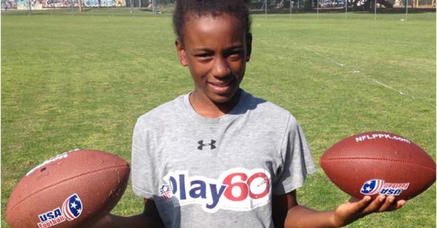 Anxious Pee-wee Players Kick Off Football Season With Jamboree