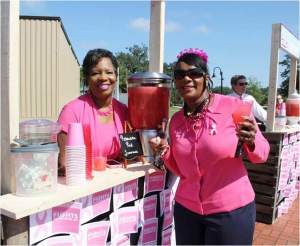  City of Tallahassee employees showed people how to cool down with a cup of ice cold lemonade.