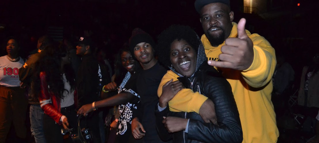 FAMU students posed for a photo during  an intermission. 