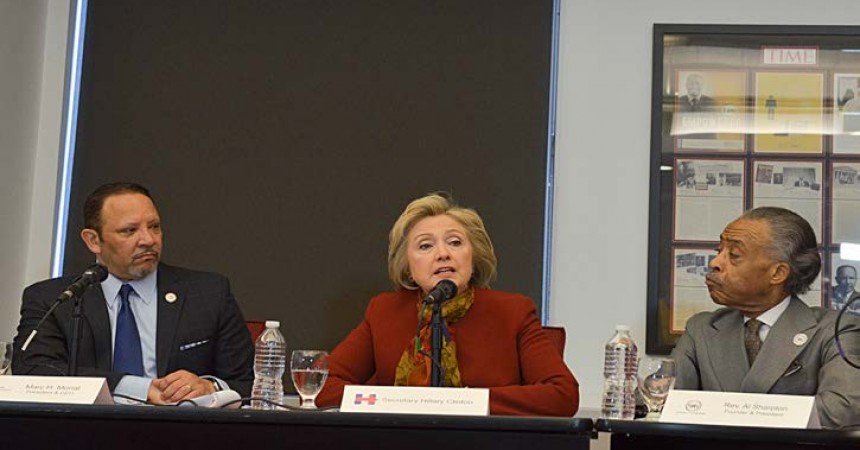 Hillary Clinton meets with civil rights groups, Black millennials