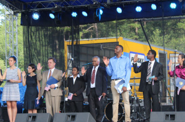 Naturalization Ceremony highlights Celebrate  America festivities