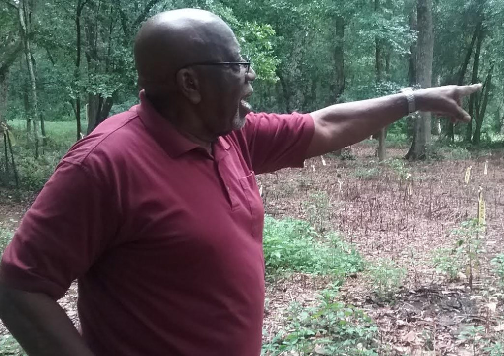 Wilbert Ferrell is leading a community effort to restore Munree Cemetery. / Photo by St. Clair Murraine