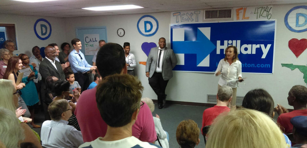 Florida Democratic Party Chairwoman Allison Tant discusses how important it is as stakeholders to make sure that the right person becomes America’s next president. Photos Courtesy of Marisol Samayoa.