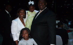 Attorney Daryl Parks and his family posed for a photo.  / Photo by Nancy Godette