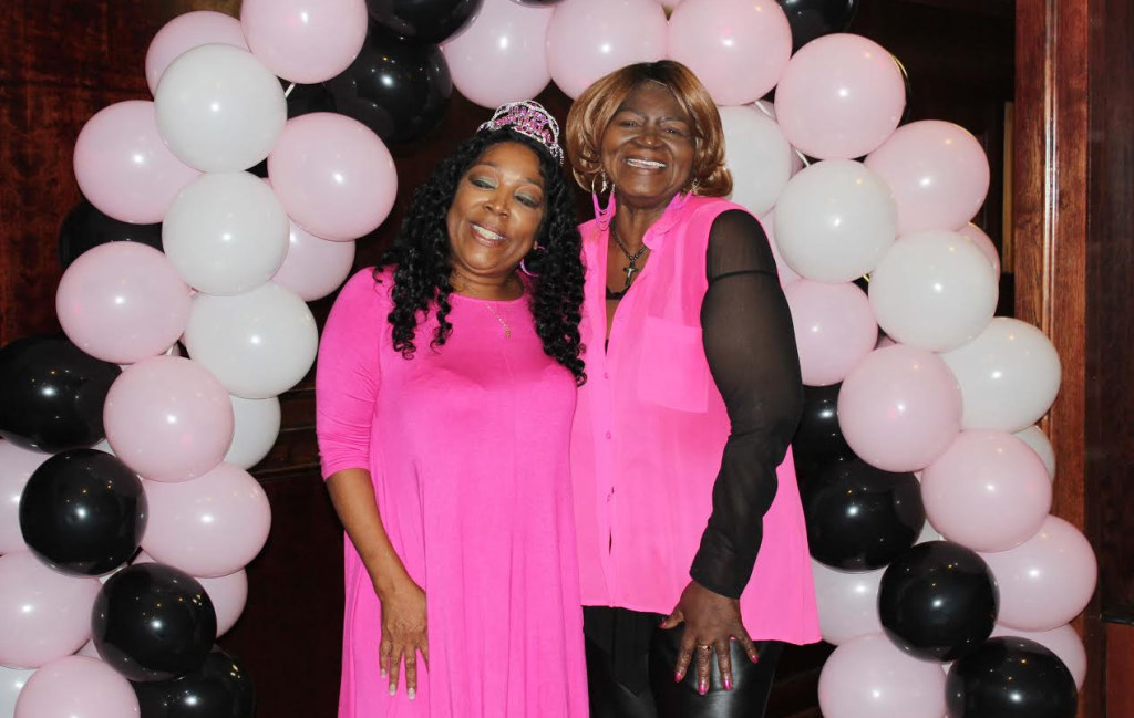 Former America’s Got Talent contestant Alice Tan Ridley (left) helps Ruby Harris celebrate her birthday. Photo courtesy Greg Malone 