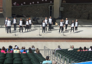 Youth dance groups  showcased their talents before the walk started.