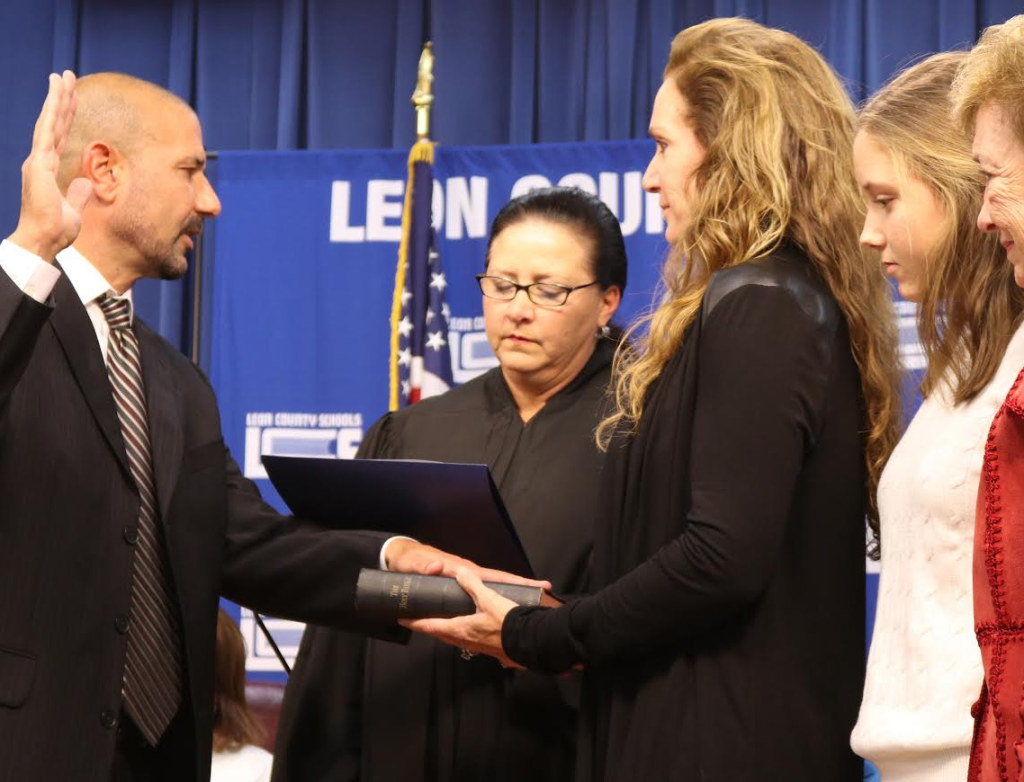 Rocky Hanna is already tackling some of the major education issues in Leon County just two weeks after being sworn in as superintendent. Photo by  Cindy Siete 