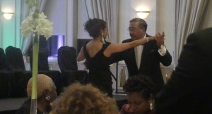 Former mayor John Marks and his wife Jane Marks lead the Beaux and their attendants in the annual Waltz.  