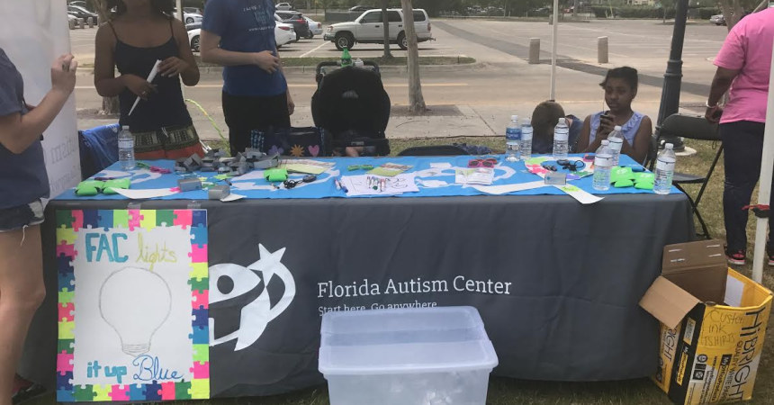 Florida State  students walk for Autism