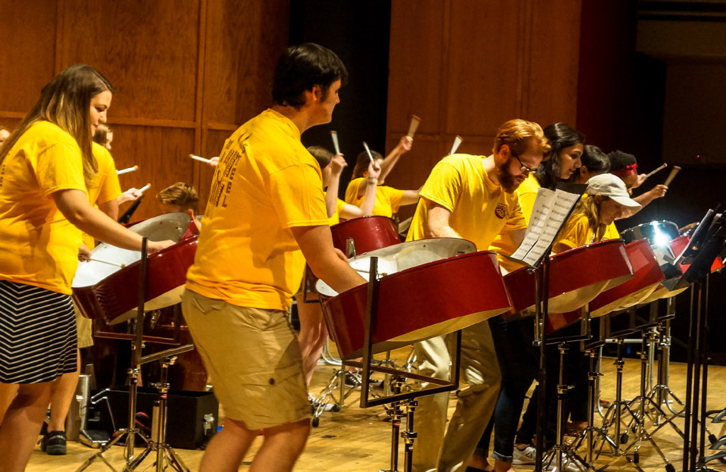 The FSU Iron Drum Band electrifies the audience as they performed each song. Photos by Elegance Davis 