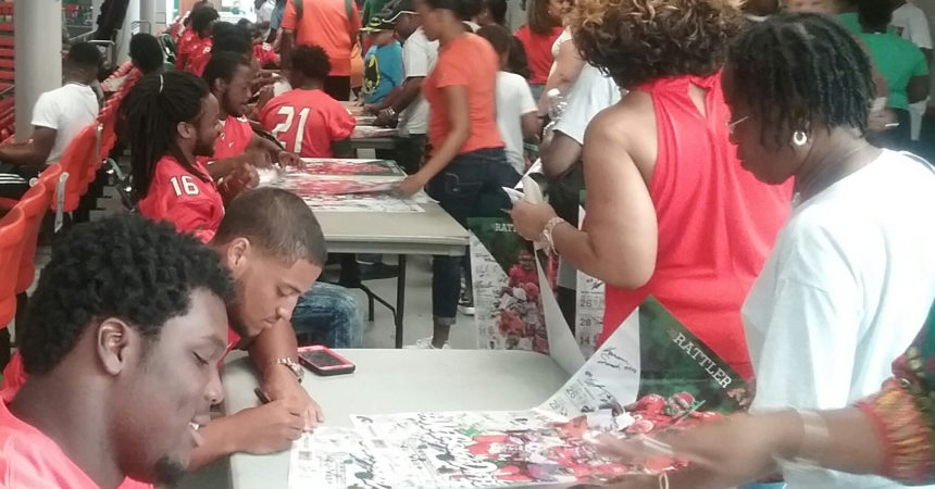 FAMU’s Kennion  reunites with  grandfather on fan day