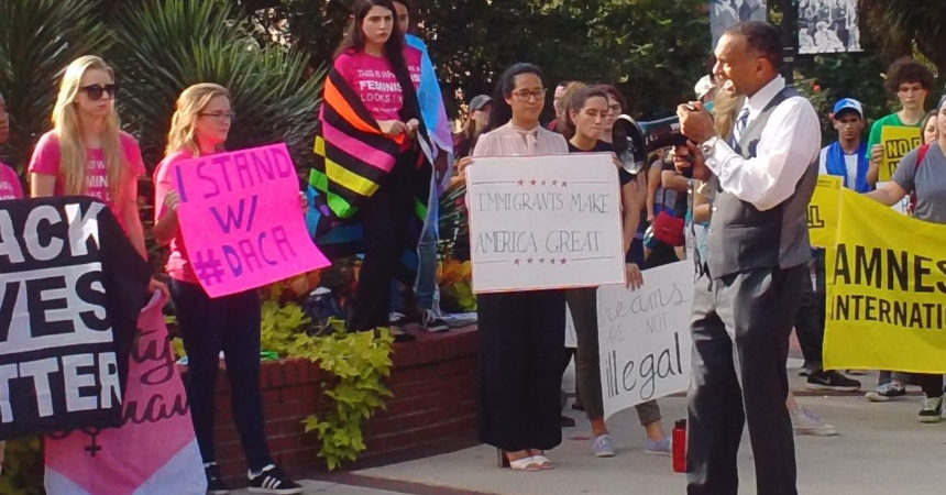 Local DACA supporters express concerns at rally