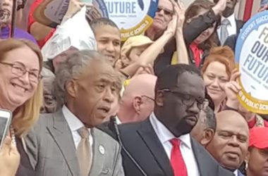 Sharpton joins in protest for increased teachers’ pay