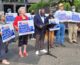 Marcelin brings out supporters to officially announce run for city commission