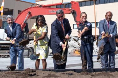 City breaks ground on  $28 million international processing facility at airport