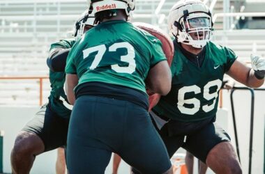 Coach Henry building relationships, shaping offensive line